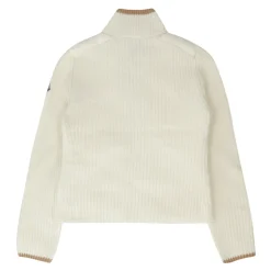 Cardigan med vattert frontpanel