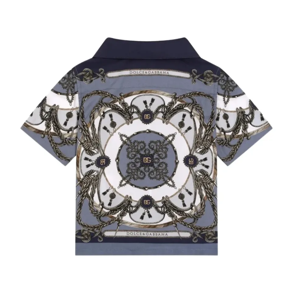 Cargo-print Poplin Skjorte