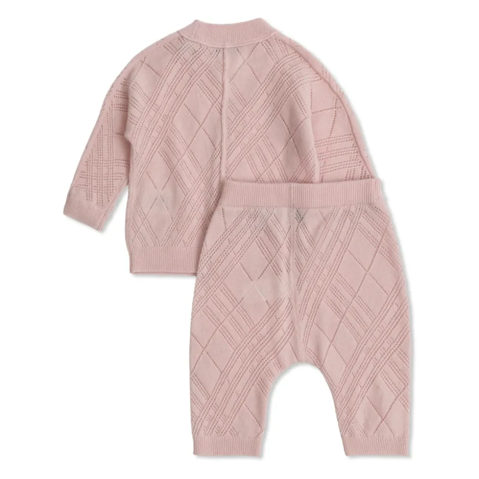 Cashmere babysett: Cardigan og bukser