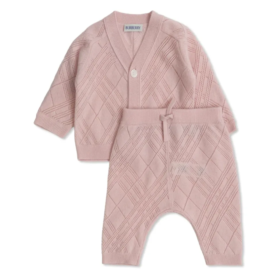 Cashmere babysett: Cardigan og bukser