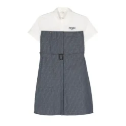 Chambray Kjole Mørkeblå Denim