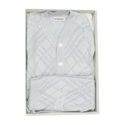 Check Cashmere Two-piece Set