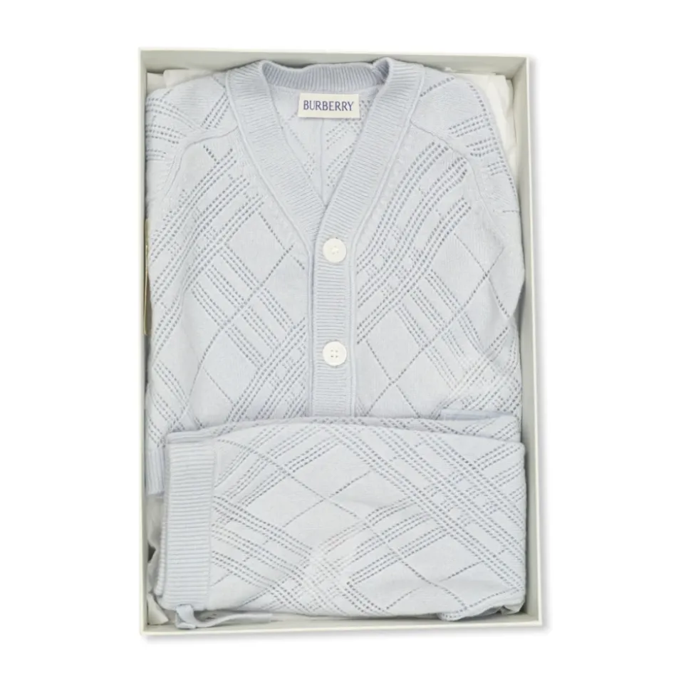 Check Cashmere Two-piece Set