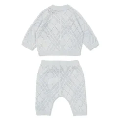Check Cashmere Two-piece Set