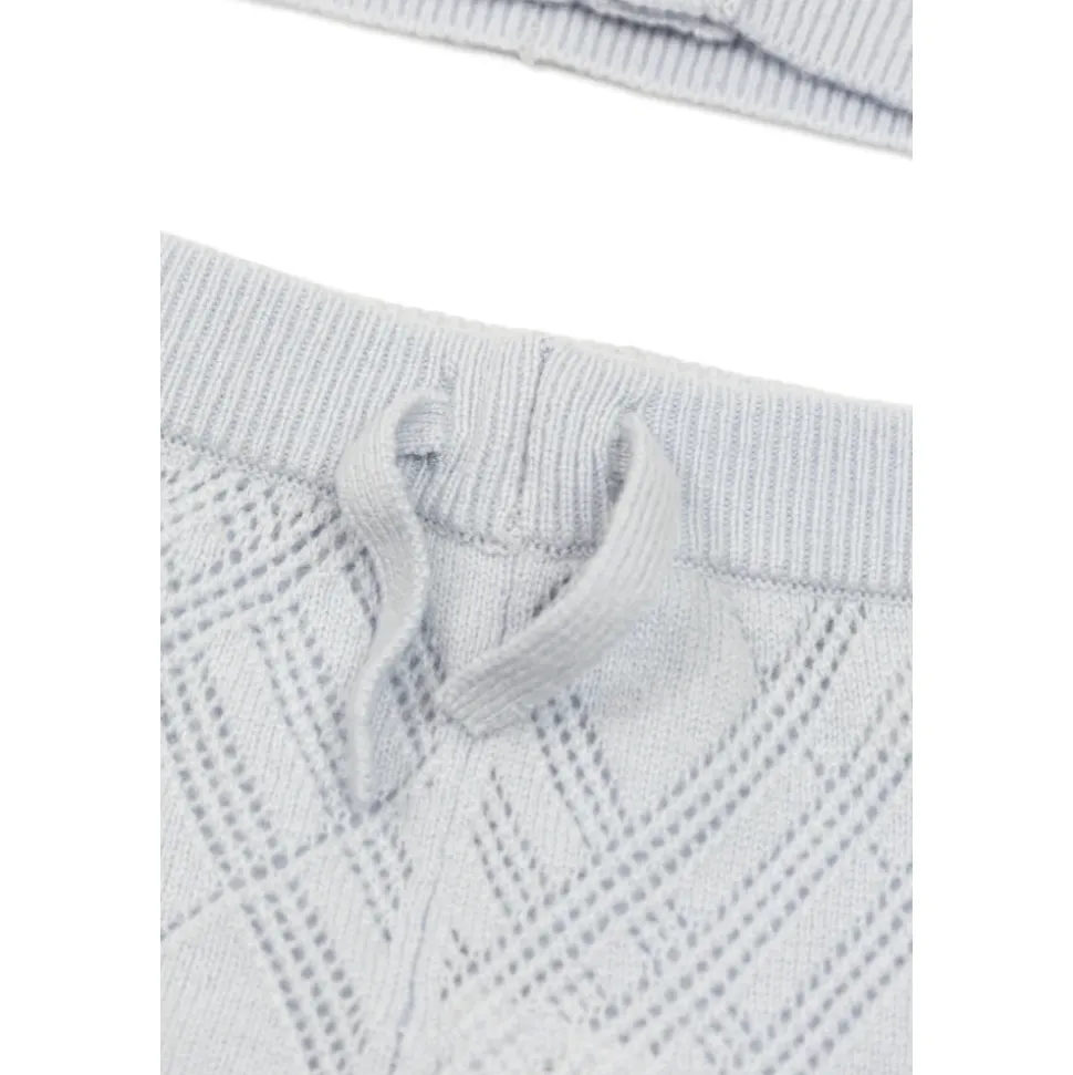 Check Cashmere Two-piece Set