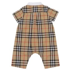 Check Cotton Playsuit