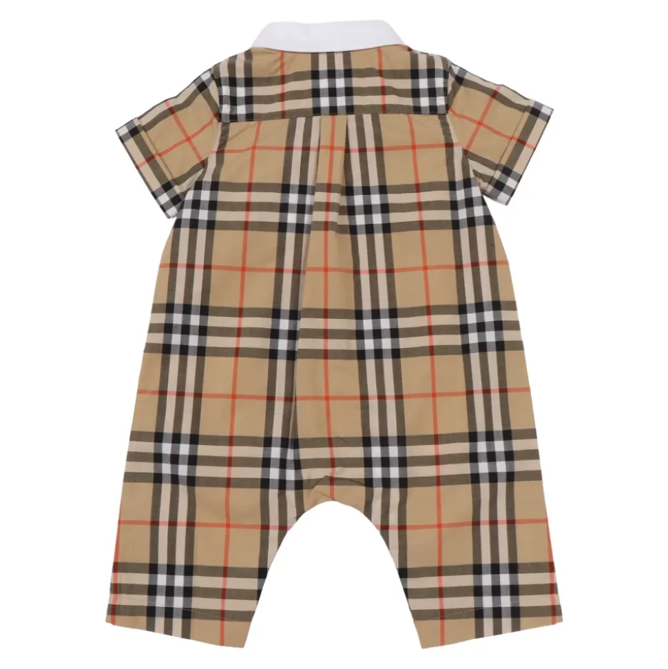 Check Cotton Playsuit