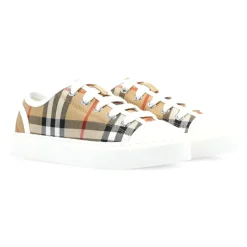 Check Cotton Sneakers