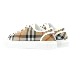 Check Cotton Sneakers