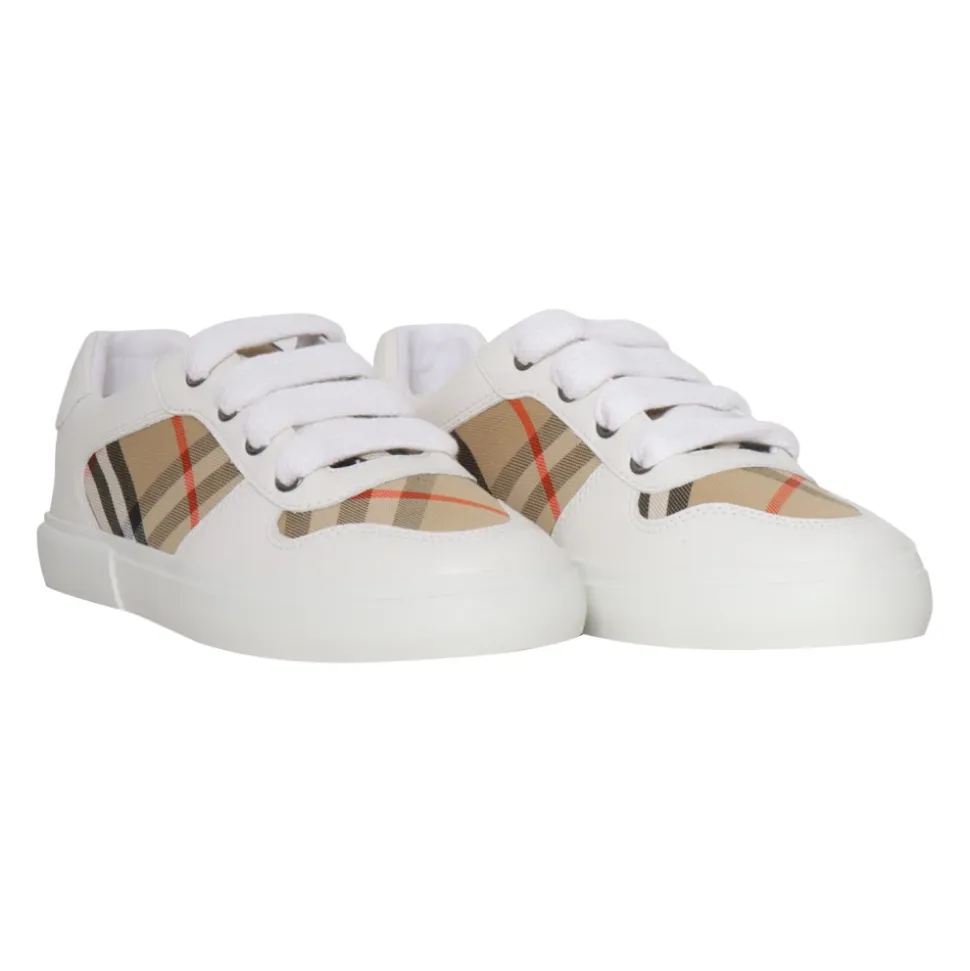 Check Cotton Sneakers