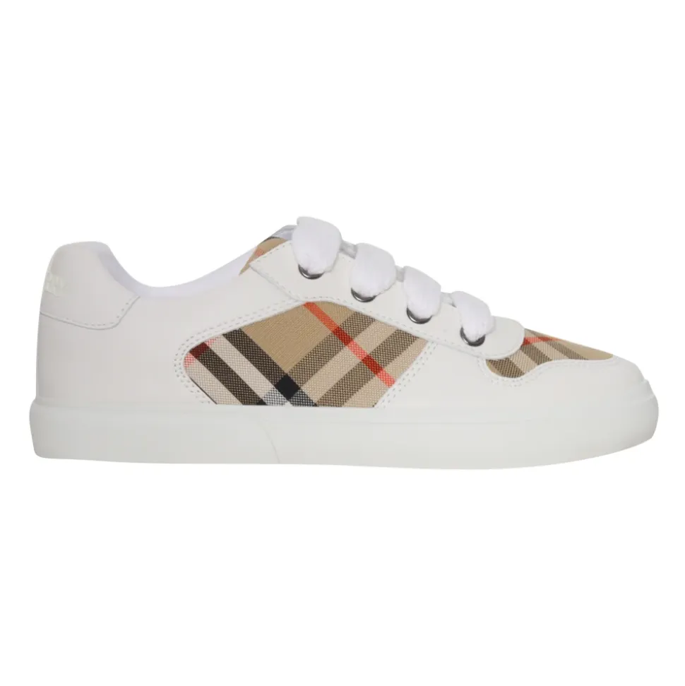 Check Cotton Sneakers