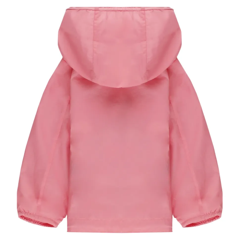 Checker-tape Nylon Hooded Jacket