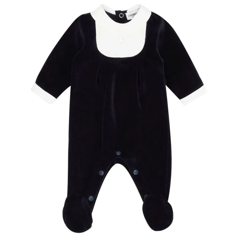 Chenille Romper med Logobroderi