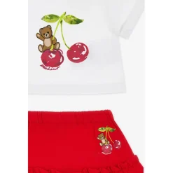 Cherry Teddy Bear Skirt Set