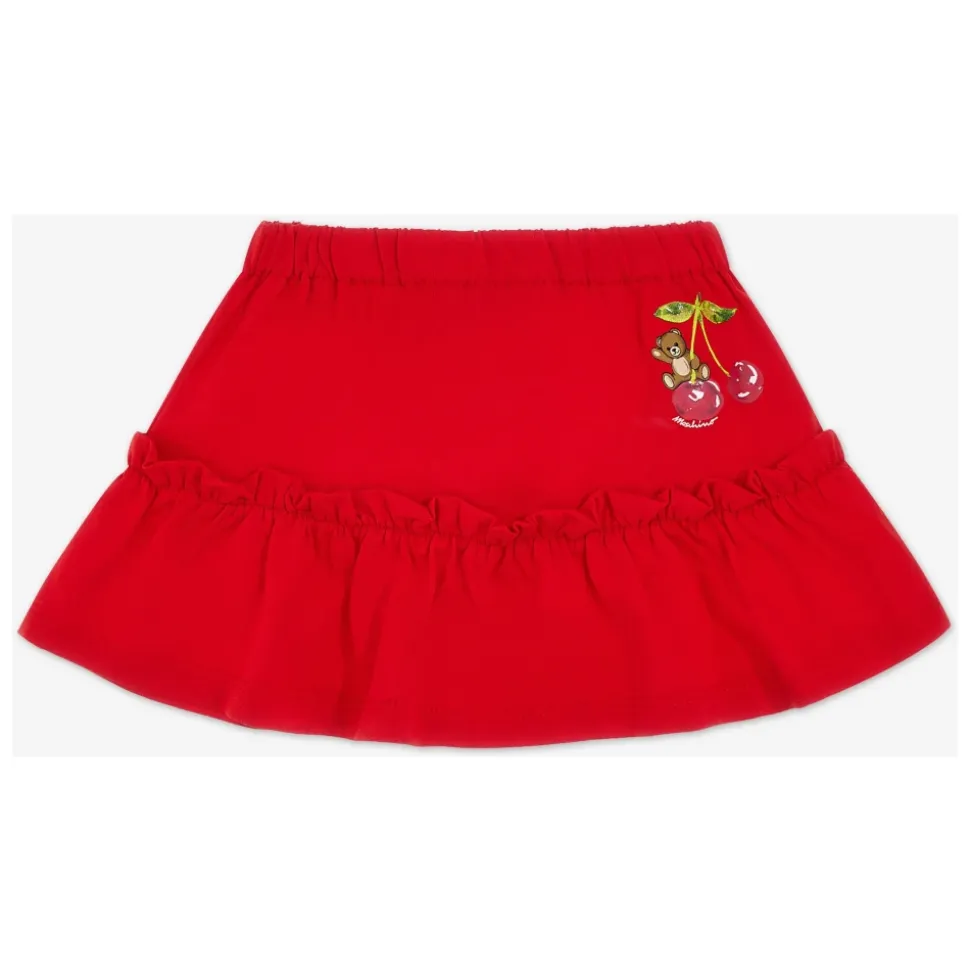Cherry Teddy Bear Skirt Set