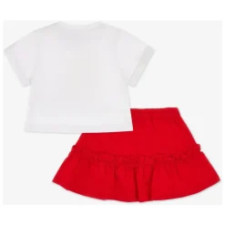 Cherry Teddy Bear Skirt Set