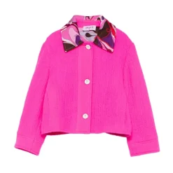 Contrast Collar Jacket