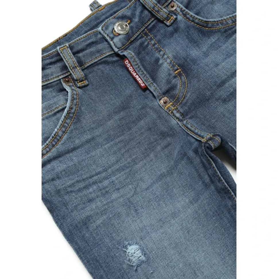 Cool Girl Skinny Jeans med Front Breaks