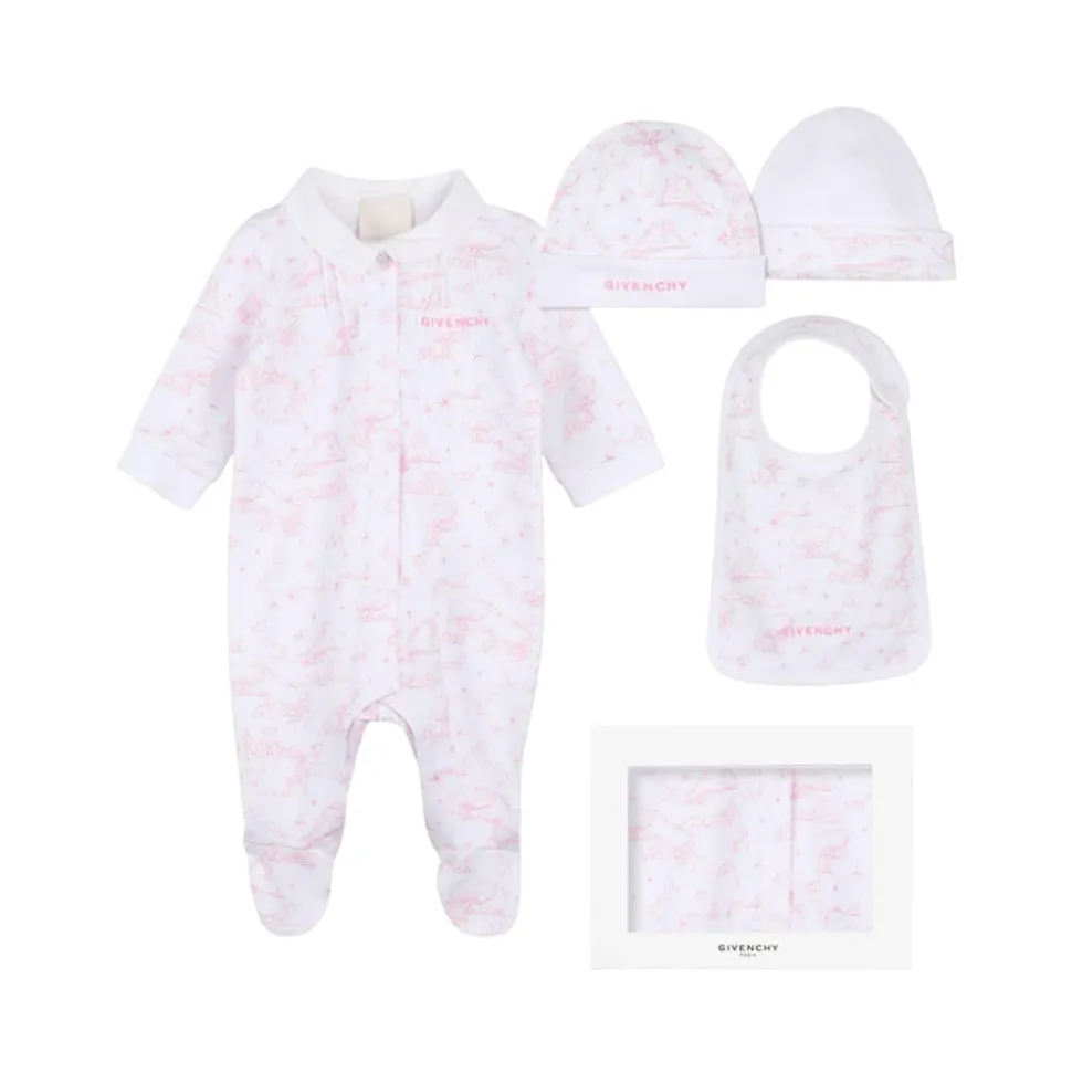 Cotton All-In-One, Hat and Bib Set