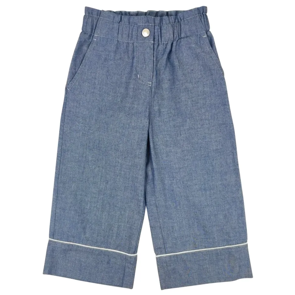 Cotton Chambray Trousers