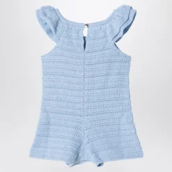 Cotton Knitted Logo Playsuit