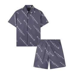 Cotton Logo Shirt and Shorts Set
