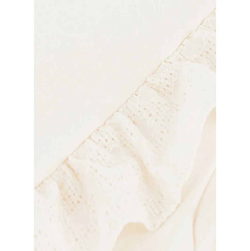 Cotton Ruffle Sweatshirt