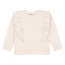 Cotton Ruffle Sweatshirt