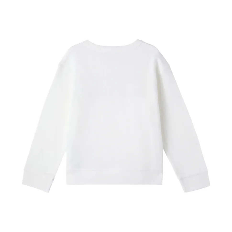 Cotton Sweatshirt med trykk