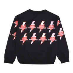 Crew-neck genser med logotrykk