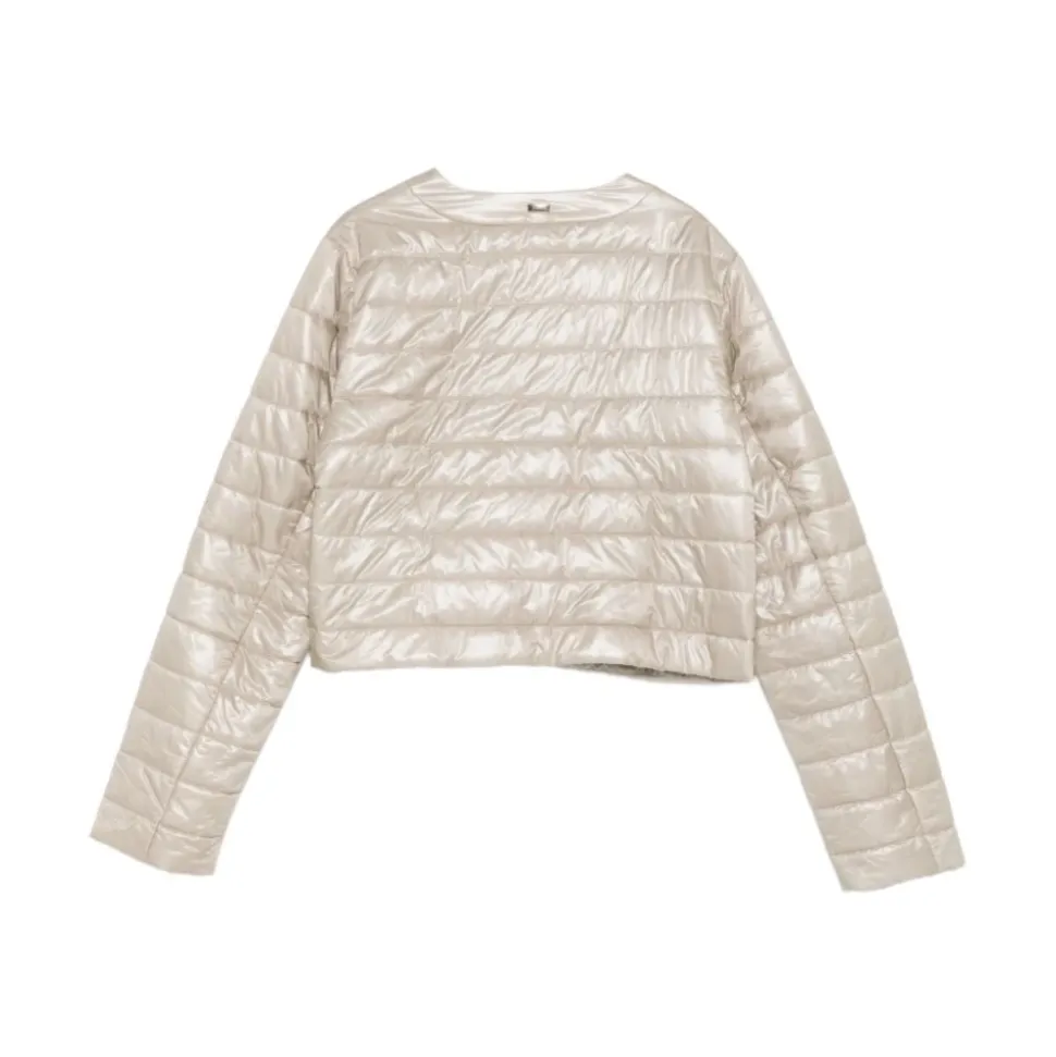 Crew-neck jakke i Nylon Ultralett