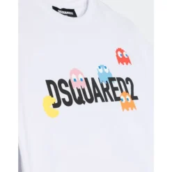 Crew-neck Short Sleeve T-shirt with PAC Print