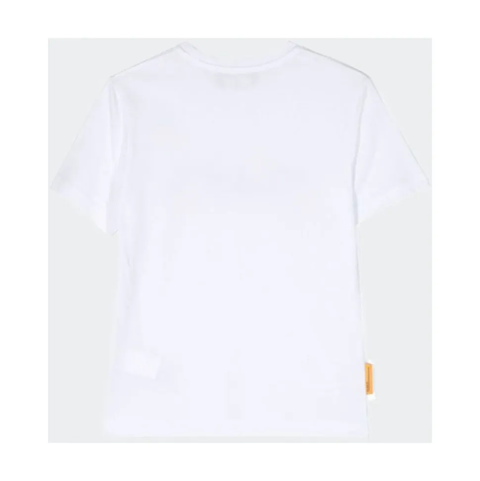 Crew-neck Short Sleeve T-shirt with PAC Print