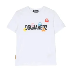 Crew-neck Short Sleeve T-shirt with PAC Print
