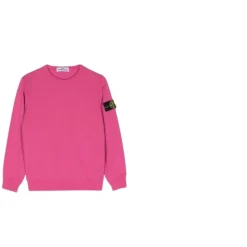 Crew Neck Sweatshirt med Logomerke
