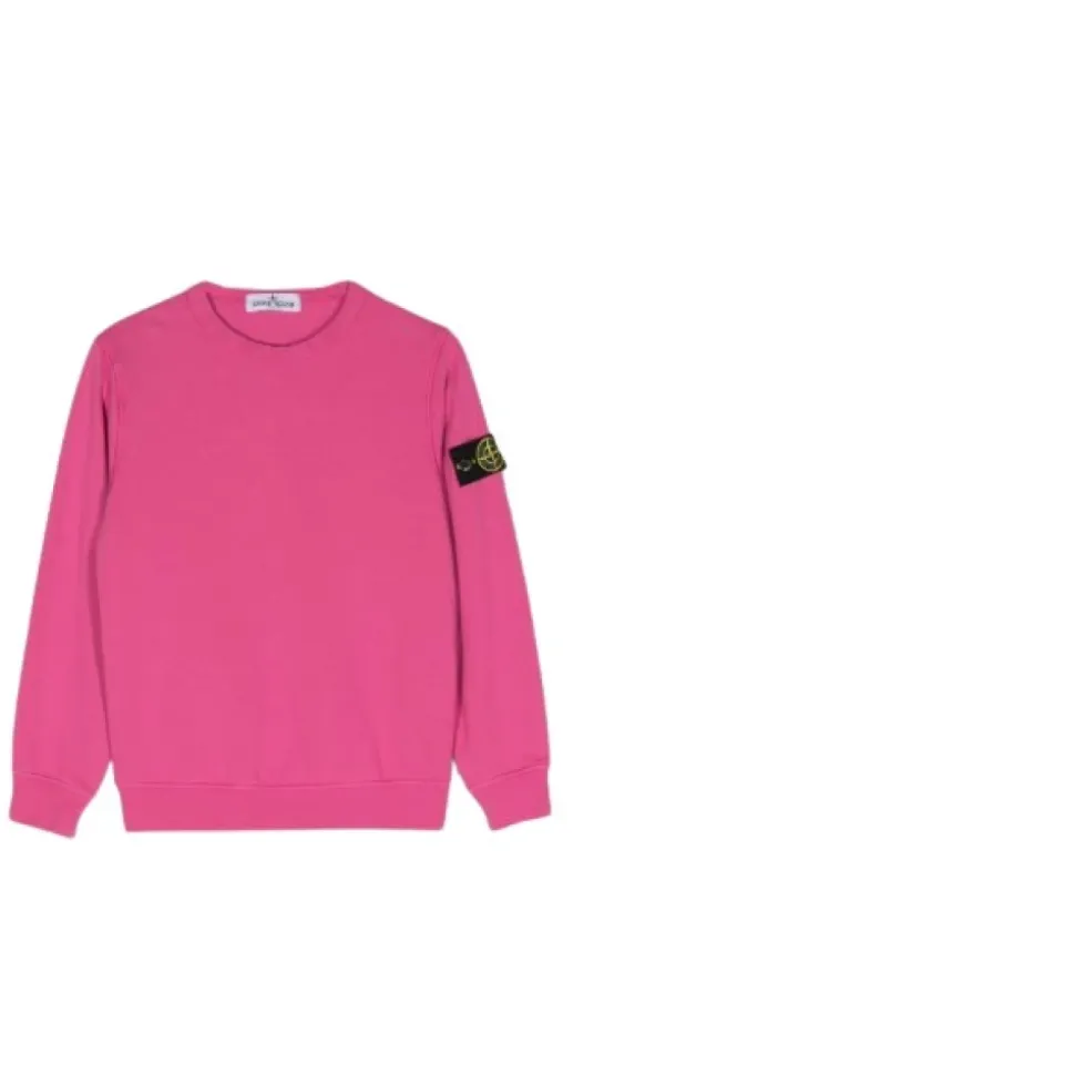 Crew Neck Sweatshirt med Logomerke