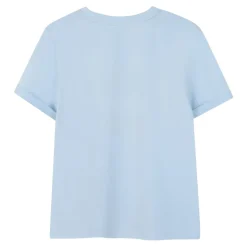 Crew Neck T-Shirt with Paris Grosgrain Patch