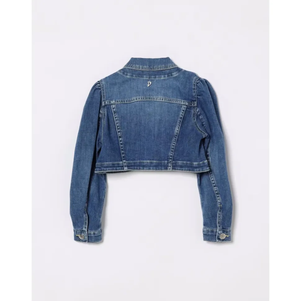 Cropped Denimjakke