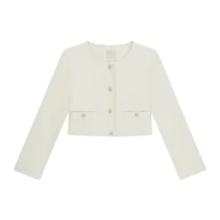 Cropped Faux Leather Jacket