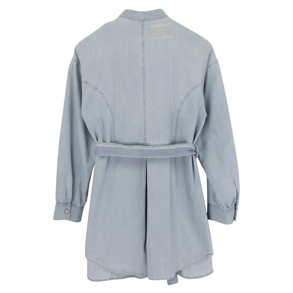 Denimkjole med avtagbart midjebelte