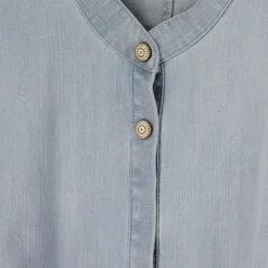 Denimkjole med avtagbart midjebelte