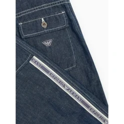 Denim Lin Jeans Over i Blå