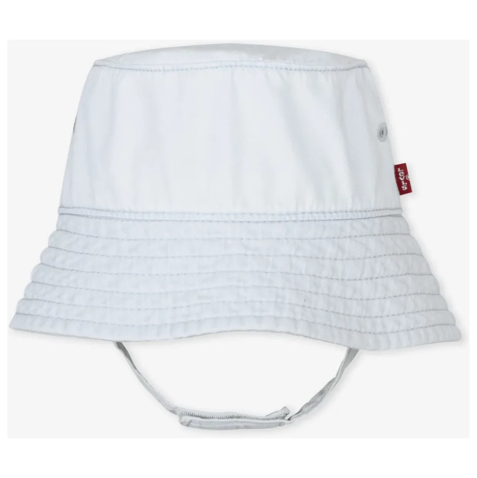 Denim Romper og Bucket Hat