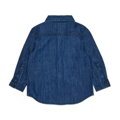 Denimskjorte med brodert logo