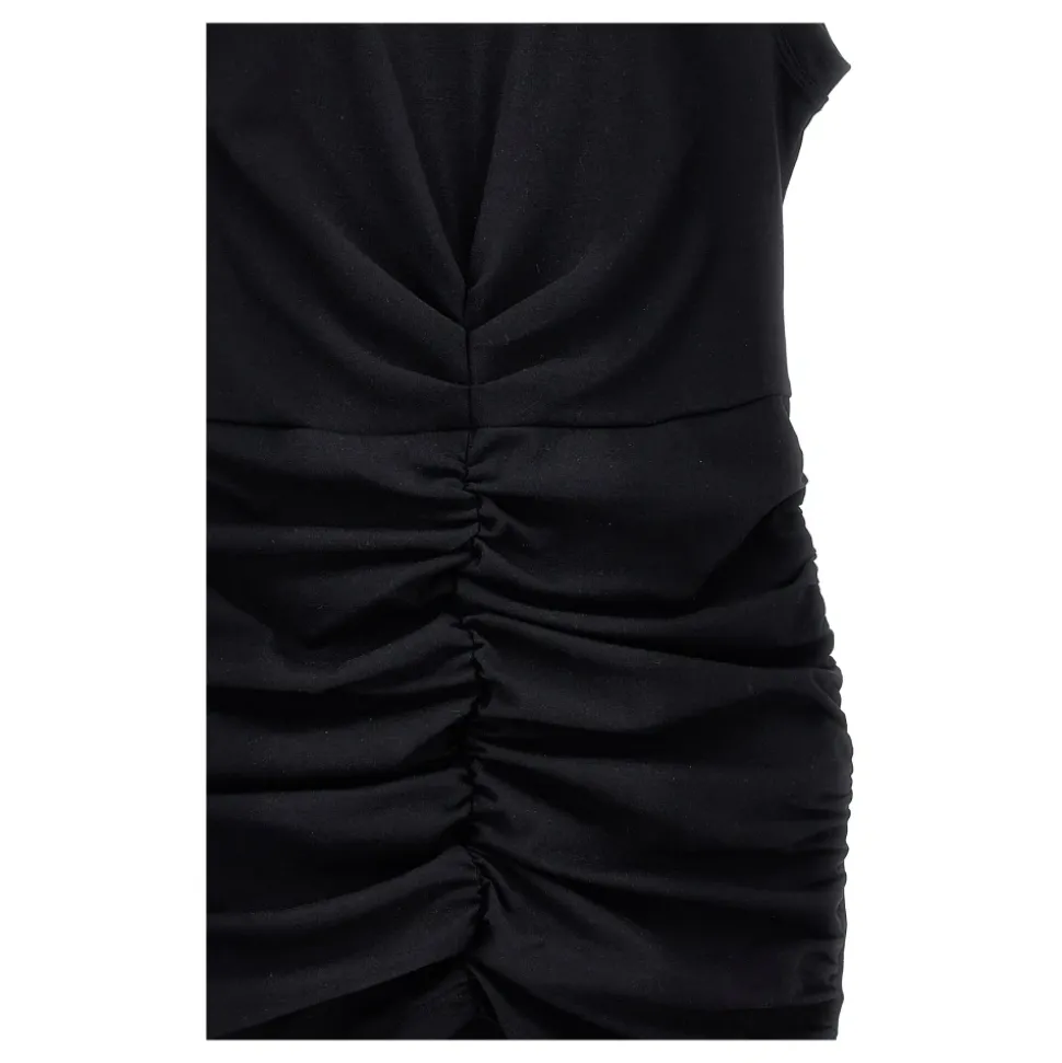 Draped Cotton Dress