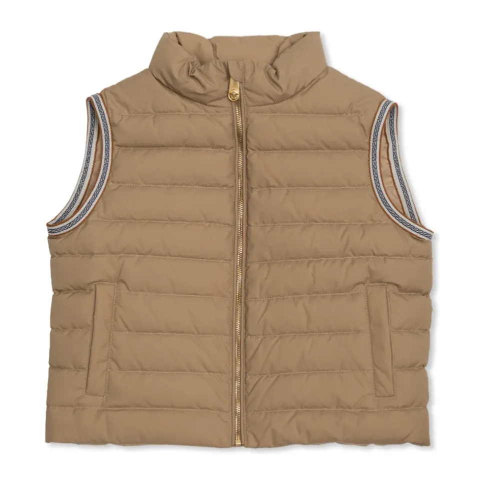 Dun Gilet med rullekrage