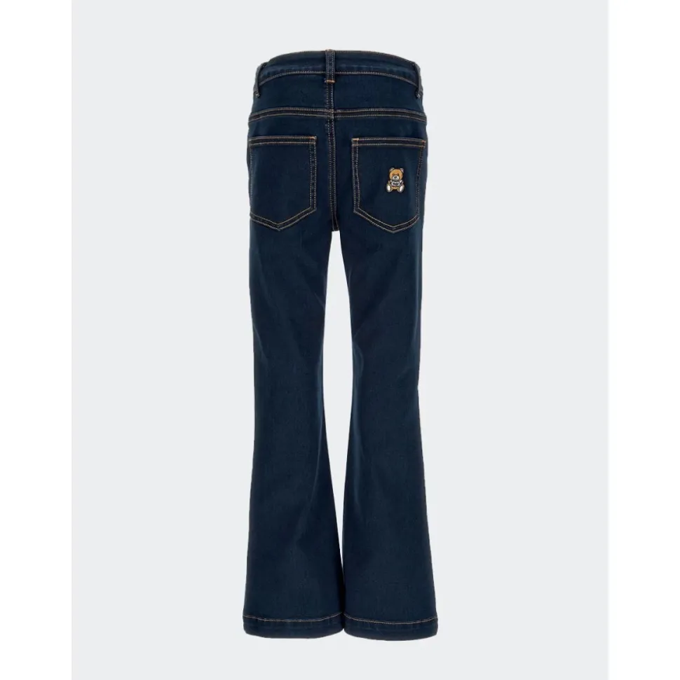 Elastiske denim-bukser