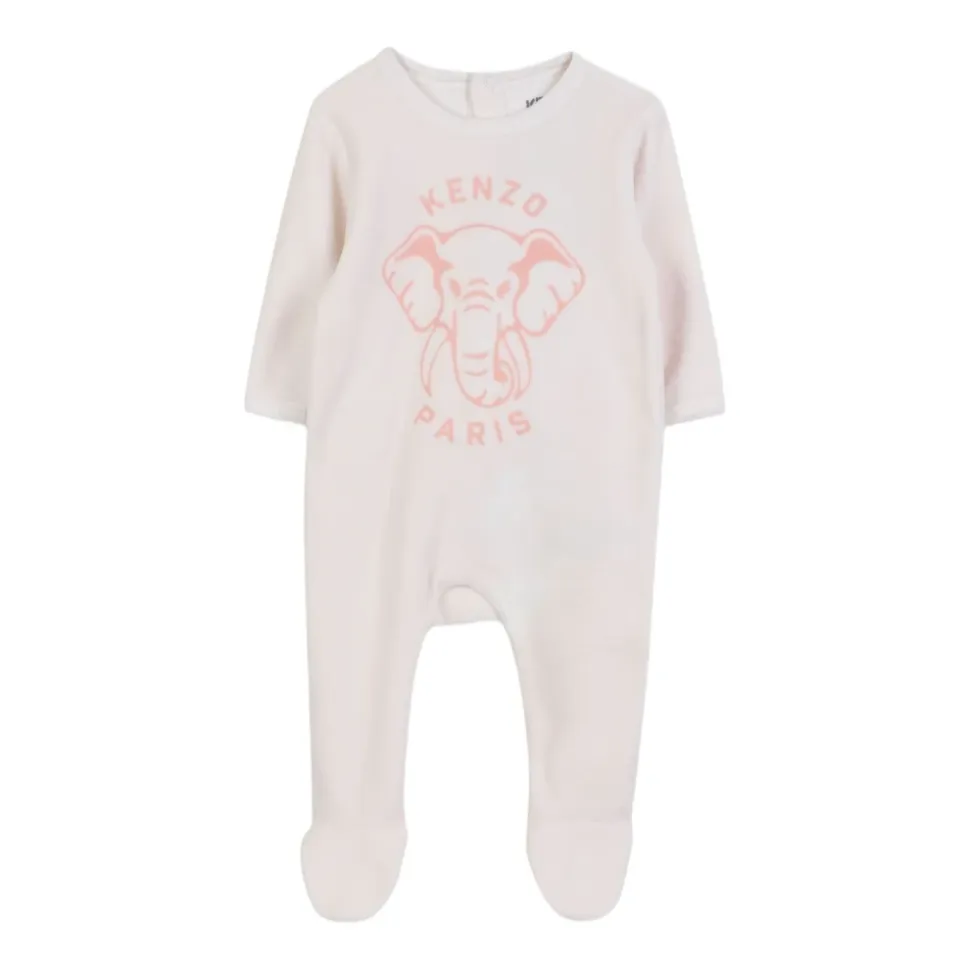 Elefant Print Lue og Smekke Sett