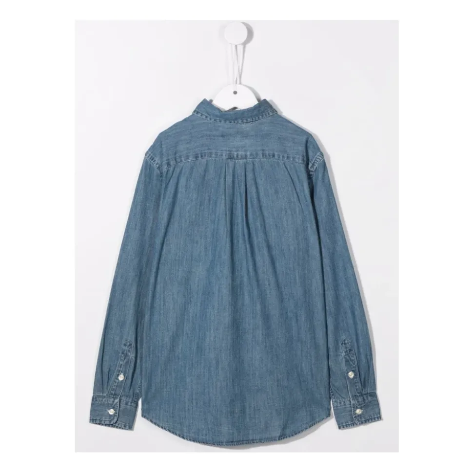Embroidered Denim Shirt