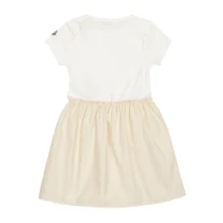 Embroidered Flower Cotton Blend Dress